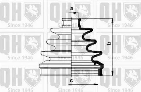 Quinton Hazell QJB495 - Пильник, приводний вал autozip.com.ua