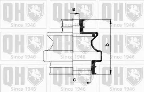 Quinton Hazell QJB460 - Пильник, приводний вал autozip.com.ua