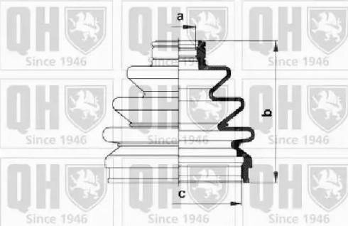 Quinton Hazell QJB569 - Пильник, приводний вал autozip.com.ua