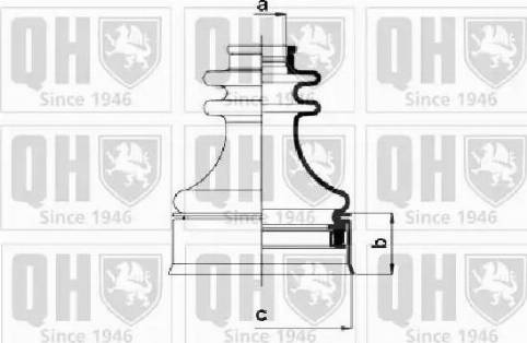 Quinton Hazell QJB568 - Пильник, приводний вал autozip.com.ua