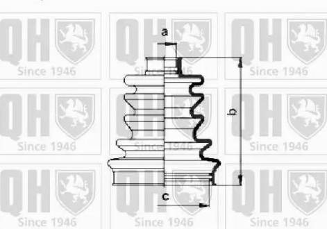 Quinton Hazell QJB683 - Пильник, приводний вал autozip.com.ua