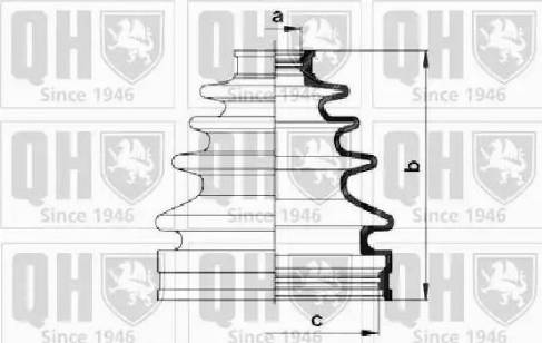 Quinton Hazell QJB1029 - Пильник, приводний вал autozip.com.ua