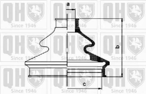 Quinton Hazell QJB1158 - Пильник, приводний вал autozip.com.ua