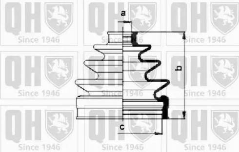 Quinton Hazell QJB860 - Пильник, приводний вал autozip.com.ua