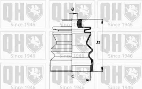 Quinton Hazell QJB361 - Пильник, приводний вал autozip.com.ua