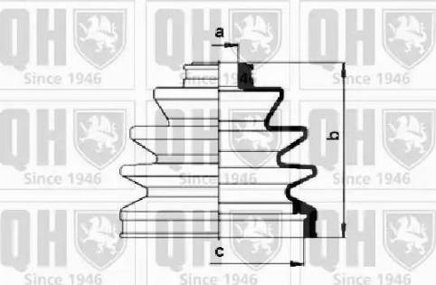 Quinton Hazell QJB288 - Пильник, приводний вал autozip.com.ua