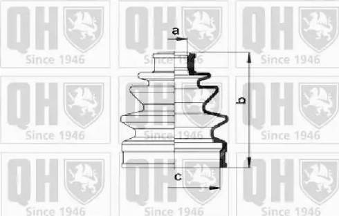 Quinton Hazell QJB766 - Пильник, приводний вал autozip.com.ua