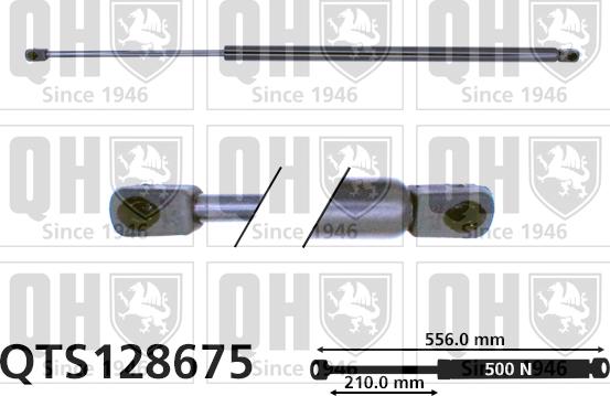 Quinton Hazell QTS128675 - Газова пружина, кришка багажник autozip.com.ua
