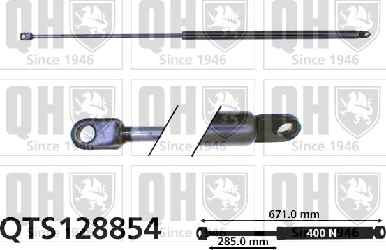 Quinton Hazell QTS128854 - Газова пружина, кришка багажник autozip.com.ua