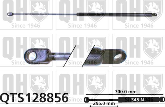 Quinton Hazell QTS128856 - Газова пружина, кришка багажник autozip.com.ua