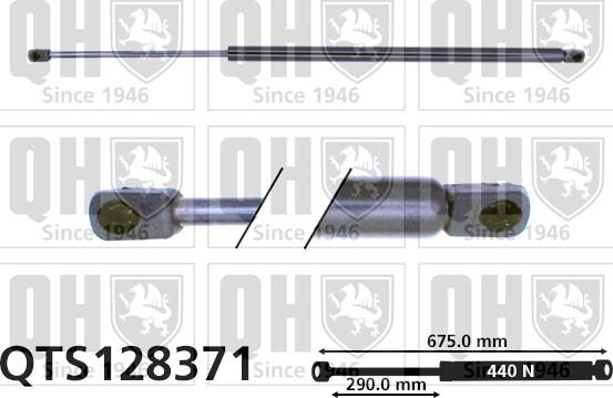 Quinton Hazell QTS128371 - Газова пружина, кришка багажник autozip.com.ua