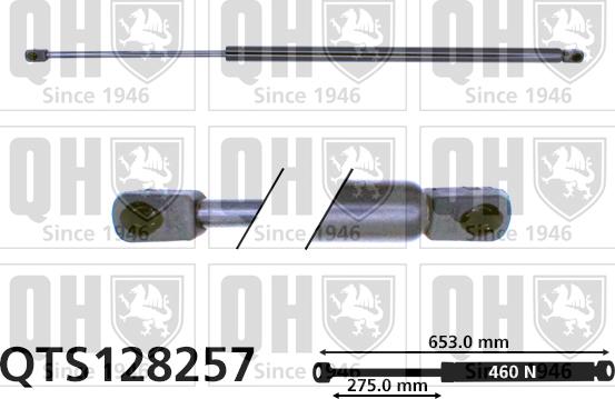 Quinton Hazell QTS128257 - Газова пружина, кришка багажник autozip.com.ua