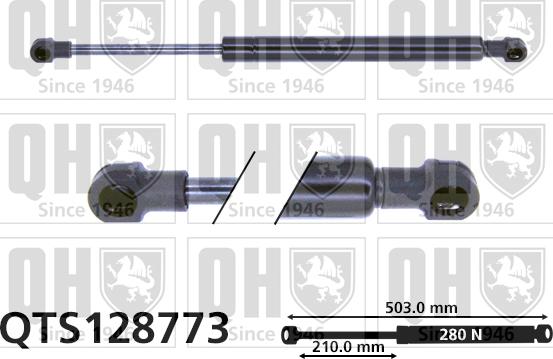Quinton Hazell QTS128773 - Газова пружина, кришка багажник autozip.com.ua