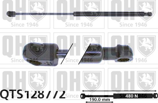 Quinton Hazell QTS128772 - Газова пружина, кришка багажник autozip.com.ua