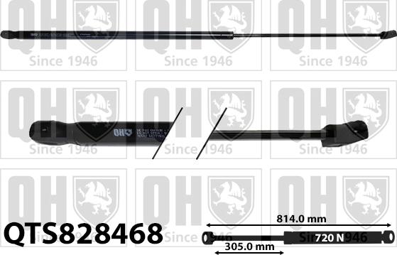 Quinton Hazell QTS828468 - Газова пружина, капот autozip.com.ua