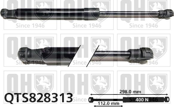 Quinton Hazell QTS828313 - Газова пружина, капот autozip.com.ua