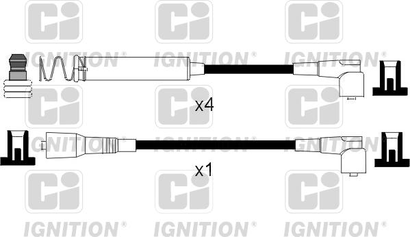 Quinton Hazell XC995 - Комплект проводів запалювання autozip.com.ua