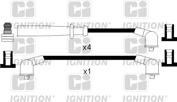Quinton Hazell XC941 - Комплект проводів запалювання autozip.com.ua