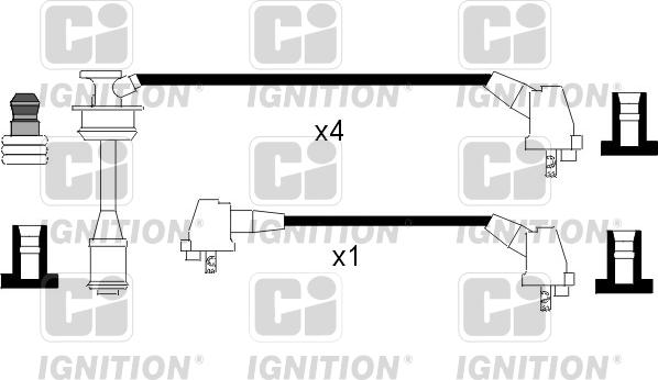 Quinton Hazell XC955 - Комплект проводів запалювання autozip.com.ua