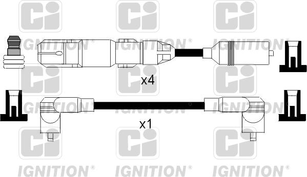 Quinton Hazell XC956 - Комплект проводів запалювання autozip.com.ua
