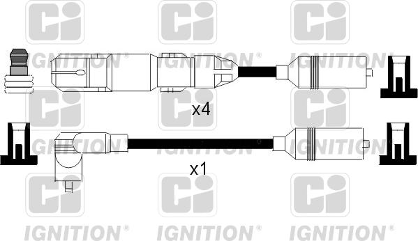 Quinton Hazell XC958 - Комплект проводів запалювання autozip.com.ua