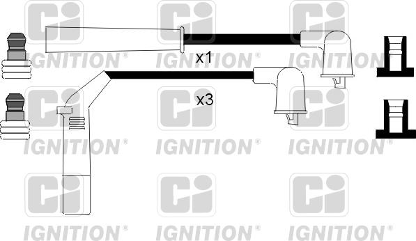 Quinton Hazell XC957 - Комплект проводів запалювання autozip.com.ua
