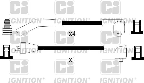 Quinton Hazell XC969 - Комплект проводів запалювання autozip.com.ua