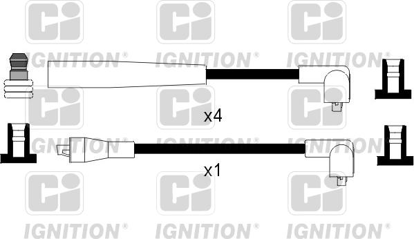 Quinton Hazell XC960 - Комплект проводів запалювання autozip.com.ua