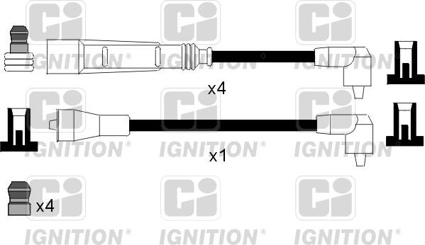 Quinton Hazell XC967 - Комплект проводів запалювання autozip.com.ua