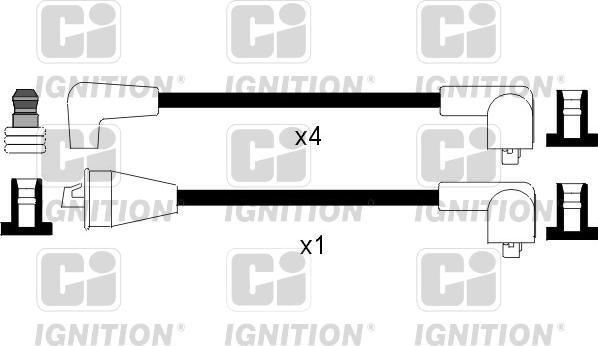 Quinton Hazell XC909 - Комплект проводів запалювання autozip.com.ua