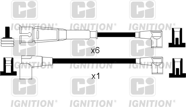 Quinton Hazell XC901 - Комплект проводів запалювання autozip.com.ua