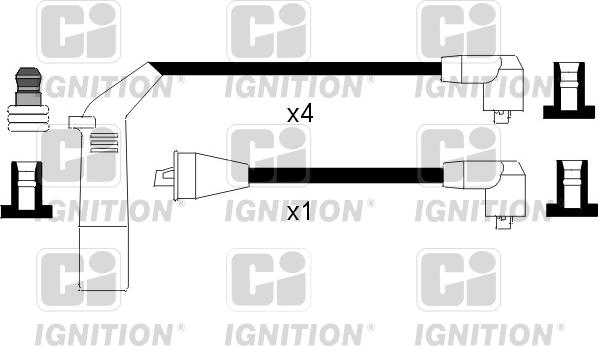 Quinton Hazell XC915 - Комплект проводів запалювання autozip.com.ua