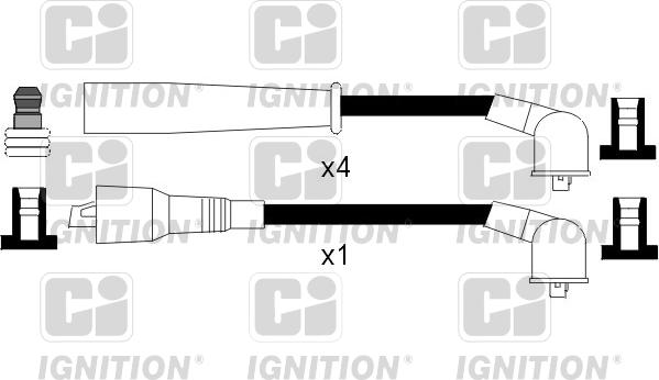 Quinton Hazell XC911 - Комплект проводів запалювання autozip.com.ua