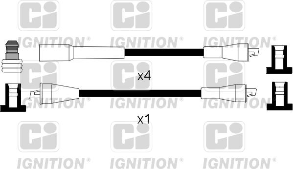 Quinton Hazell XC912 - Комплект проводів запалювання autozip.com.ua