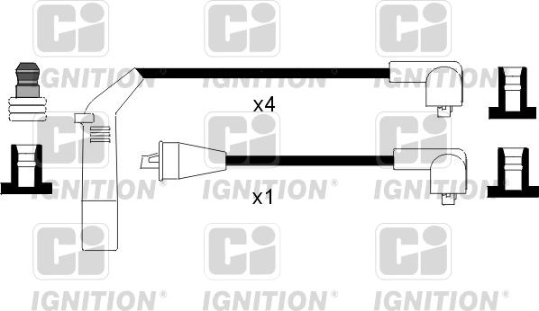 Quinton Hazell XC985 - Комплект проводів запалювання autozip.com.ua
