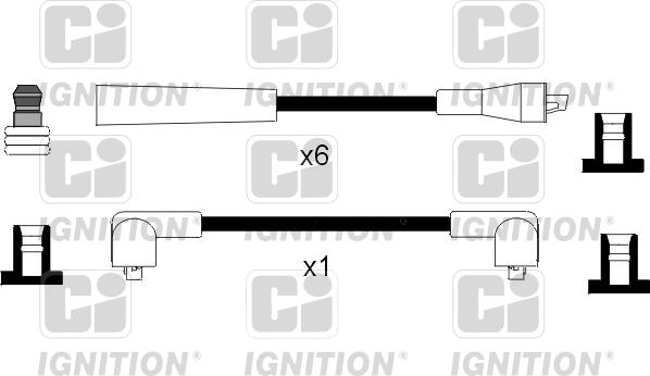 Quinton Hazell XC974 - Комплект проводів запалювання autozip.com.ua