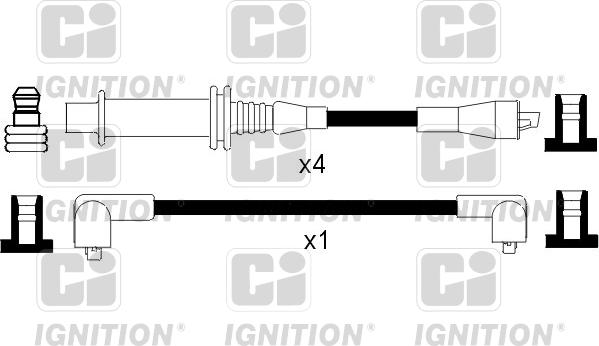 Quinton Hazell XC448 - Комплект проводів запалювання autozip.com.ua