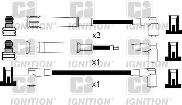 Quinton Hazell XC468 - Комплект проводів запалювання autozip.com.ua