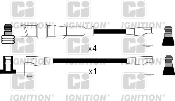 Quinton Hazell XC463 - Комплект проводів запалювання autozip.com.ua