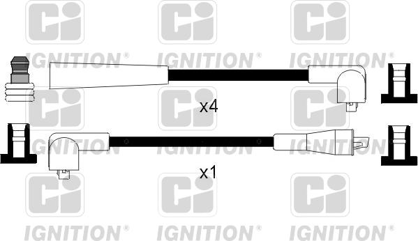 Quinton Hazell XC421 - Комплект проводів запалювання autozip.com.ua