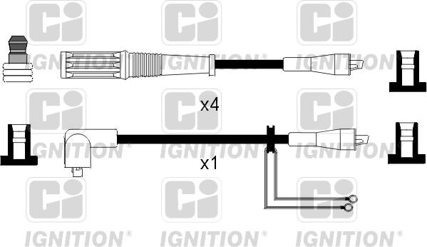 Quinton Hazell XC543 - Комплект проводів запалювання autozip.com.ua