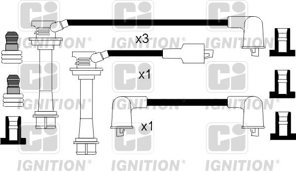 Quinton Hazell XC691 - Комплект проводів запалювання autozip.com.ua