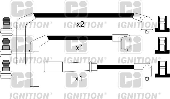 Quinton Hazell XC693 - Комплект проводів запалювання autozip.com.ua