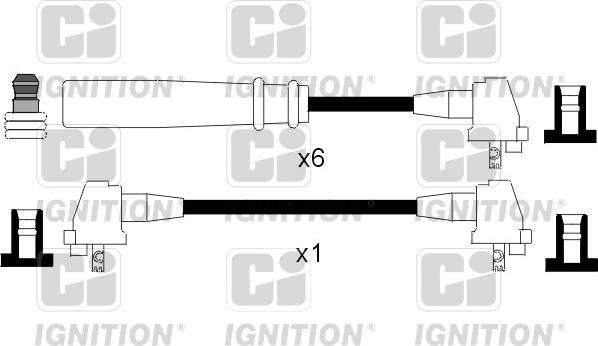 Quinton Hazell XC639 - Комплект проводів запалювання autozip.com.ua