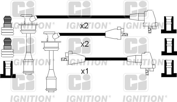 Quinton Hazell XC625 - Комплект проводів запалювання autozip.com.ua