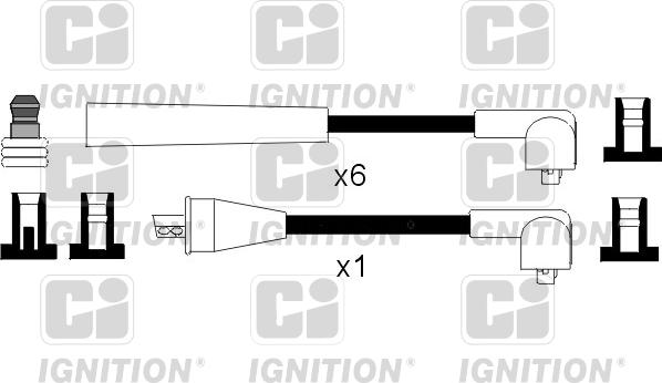 Quinton Hazell XC1041 - Комплект проводів запалювання autozip.com.ua
