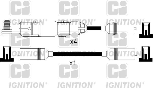Quinton Hazell XC1043 - Комплект проводів запалювання autozip.com.ua