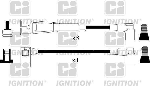 Quinton Hazell XC1042 - Комплект проводів запалювання autozip.com.ua