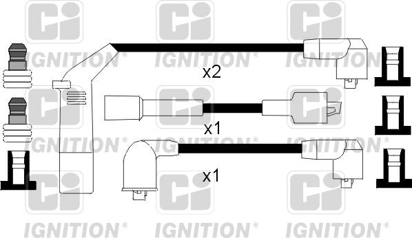 Quinton Hazell XC1059 - Комплект проводів запалювання autozip.com.ua