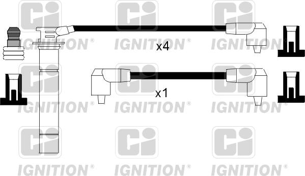 Quinton Hazell XC1050 - Комплект проводів запалювання autozip.com.ua